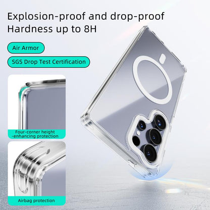 ABEEL MagSafe Magnetic Color Ring Anti-scratch Transparent Phone Case