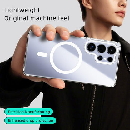 ABEEL MagSafe Magnetic Color Ring Anti-scratch Transparent Phone Case