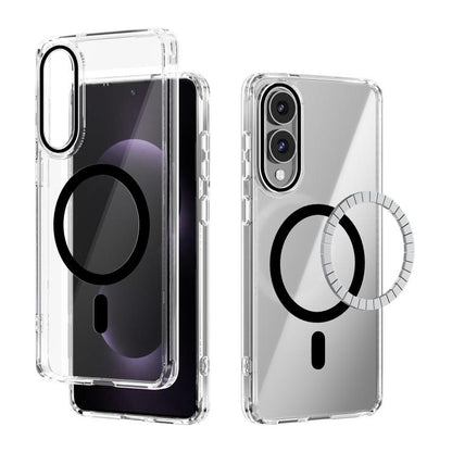 ABEEL MagSafe Magnetic Color Ring Anti-scratch Transparent Phone Case