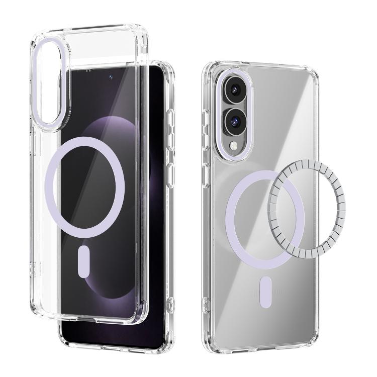 ABEEL MagSafe Magnetic Color Ring Anti-scratch Transparent Phone Case