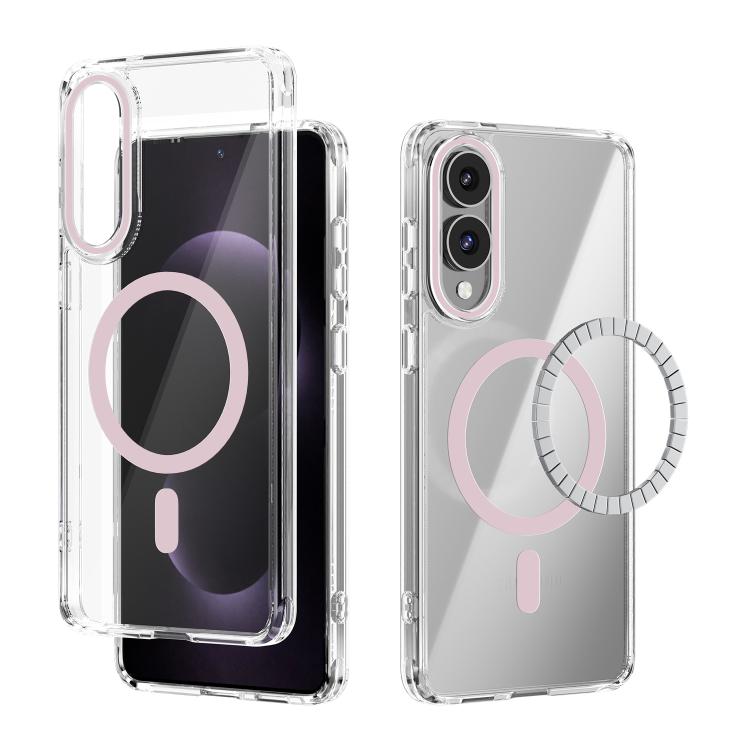 ABEEL MagSafe Magnetic Color Ring Anti-scratch Transparent Phone Case