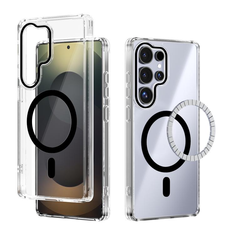 ABEEL MagSafe Magnetic Color Ring Anti-scratch Transparent Phone Case