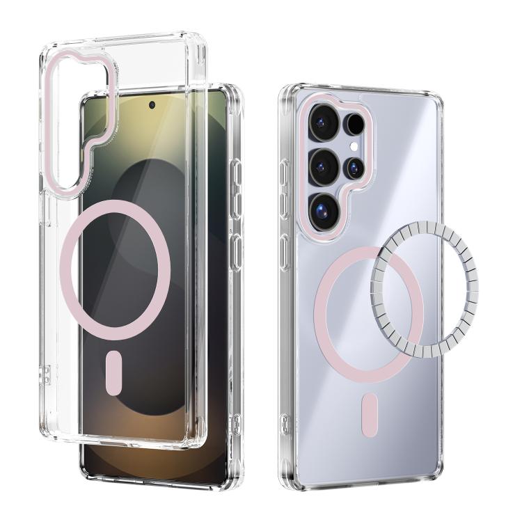 ABEEL MagSafe Magnetic Color Ring Anti-scratch Transparent Phone Case