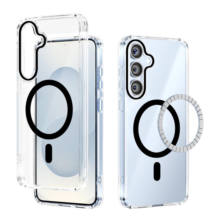 ABEEL MagSafe Magnetic Color Ring Anti-scratch Transparent Phone Case