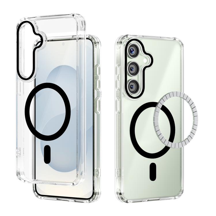 ABEEL MagSafe Magnetic Color Ring Anti-scratch Transparent Phone Case