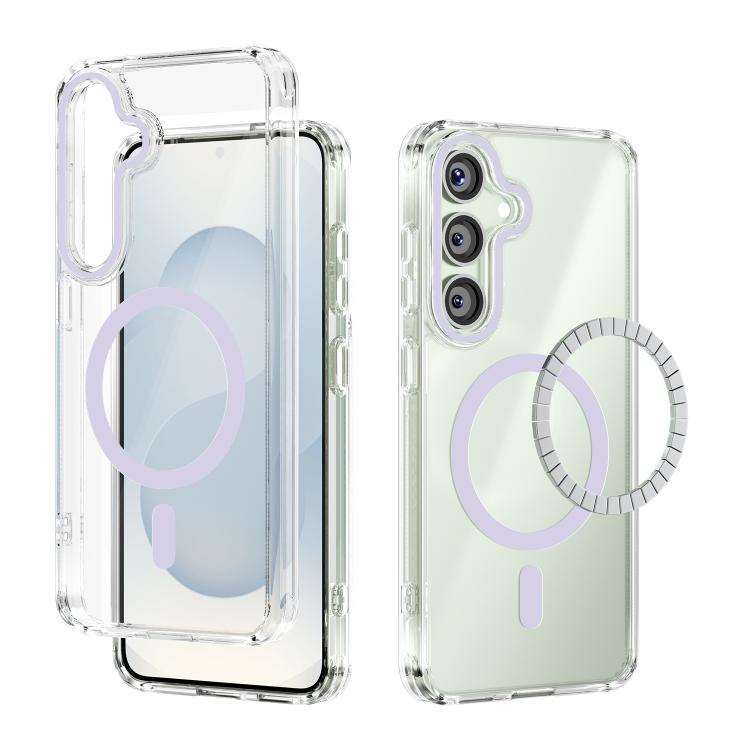 ABEEL MagSafe Magnetic Color Ring Anti-scratch Transparent Phone Case