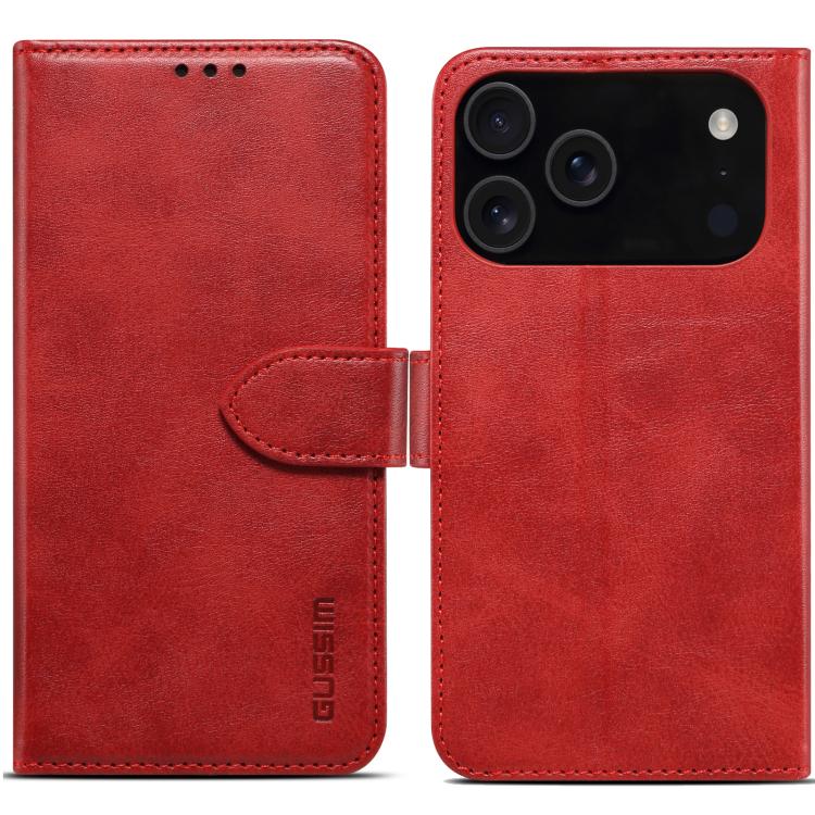 GUSSIM Magnetic Horizontal Flip Leather Phone Case