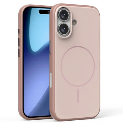 Solid Color Magnetic MagSafe Frosted Phone Case