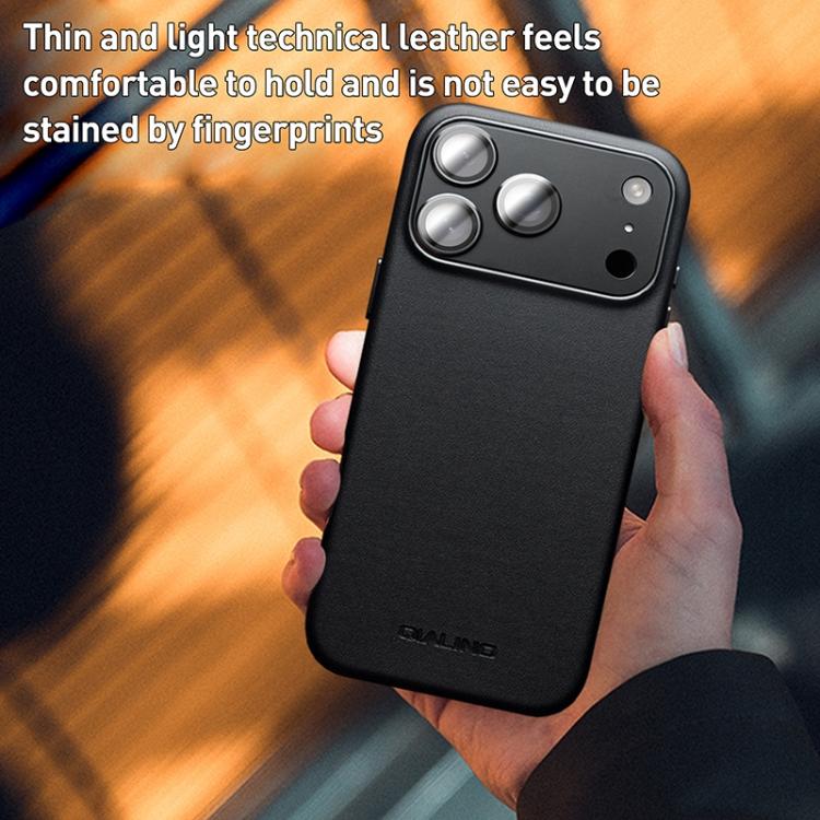 QIALINO Technology Leather MagSafe Phone Case