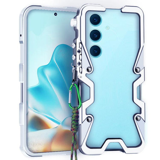 Trigger Design Hollow Metal Frame Phone Case with Lanyard