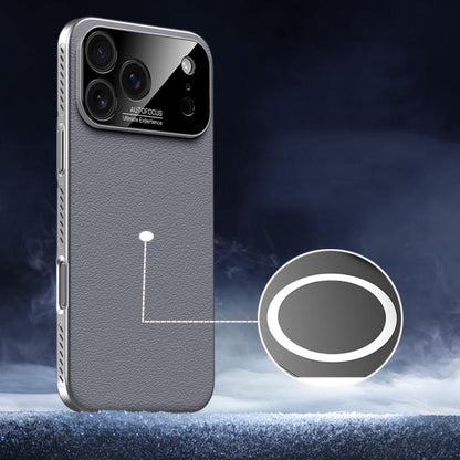 Soft Armor MagSafe Cooling Plain Leather Hybrid PC Phone Case