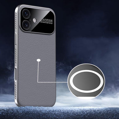 Soft Armor MagSafe Cooling Plain Leather Hybrid PC Phone Case