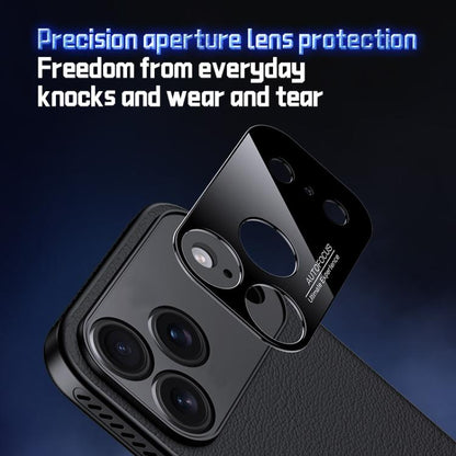 Soft Armor MagSafe Cooling Plain Leather Hybrid PC Phone Case