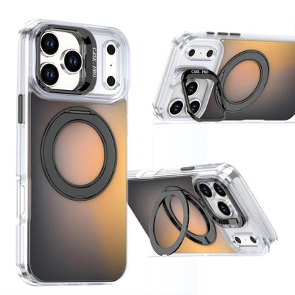 Gradient Discolor Rotating Holder Lens Kickstand Magsafe Phone Case