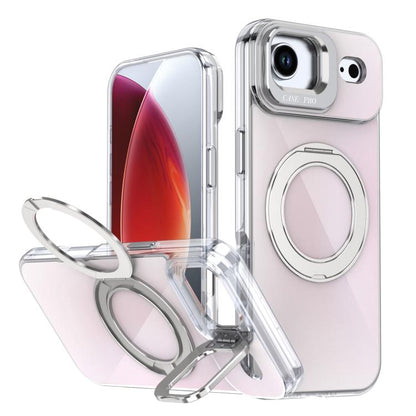 Gradient Discolor Rotating Holder Lens Kickstand Magsafe Phone Case