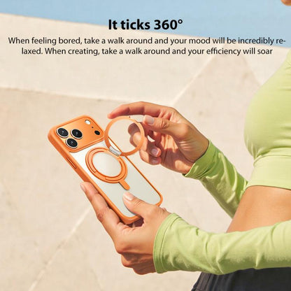 MOMAX Magsafe Magnetic Metal Rotating Holder Phone Case