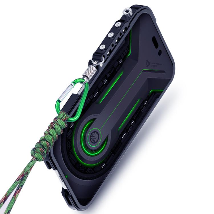 Trigger Design Hollow Metal Frame Phone Case with Lanyard