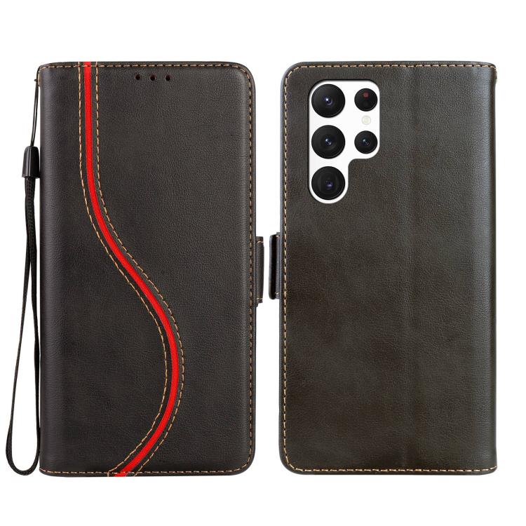 Side Buckle S Curve Leather Phone Case