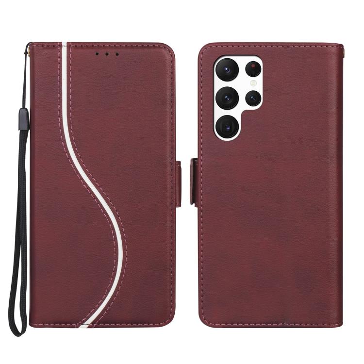 Side Buckle S Curve Leather Phone Case