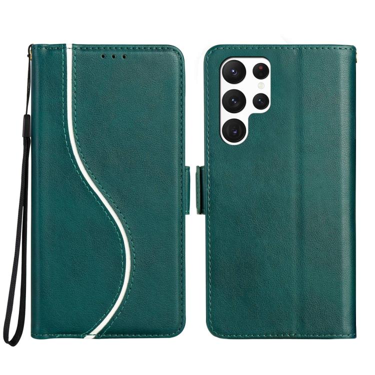 Side Buckle S Curve Leather Phone Case