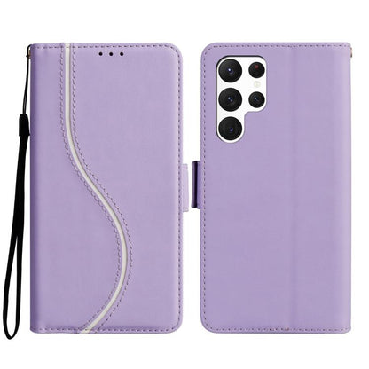 Side Buckle S Curve Leather Phone Case