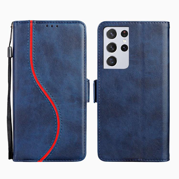 Side Buckle S Curve Leather Phone Case