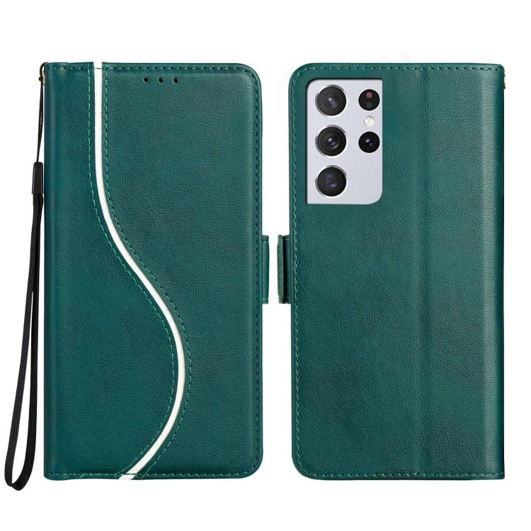 Side Buckle S Curve Leather Phone Case