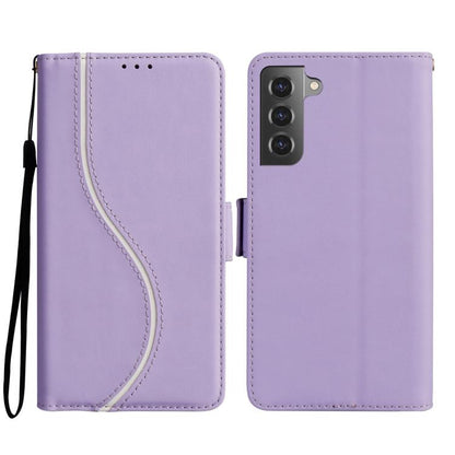 Side Buckle S Curve Leather Phone Case