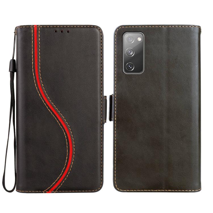 Side Buckle S Curve Leather Phone Case