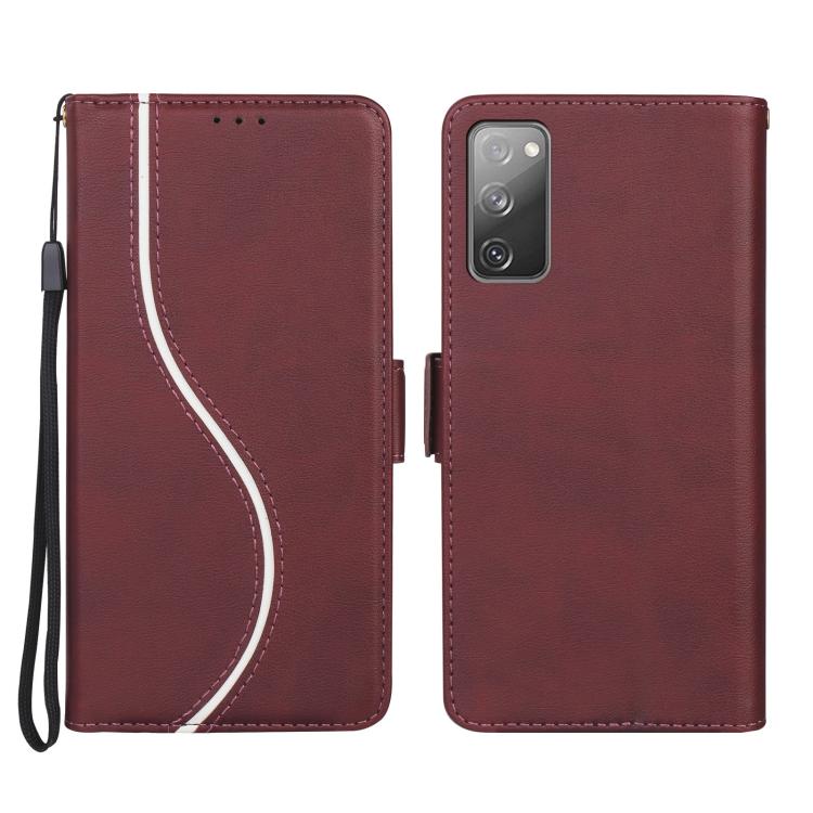 Side Buckle S Curve Leather Phone Case
