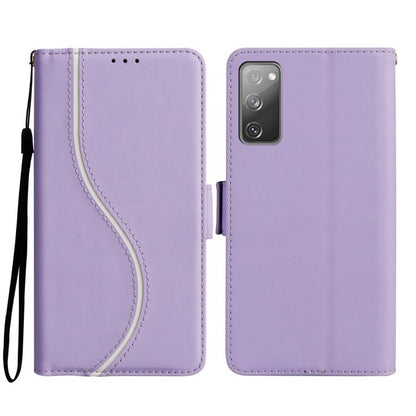 Side Buckle S Curve Leather Phone Case