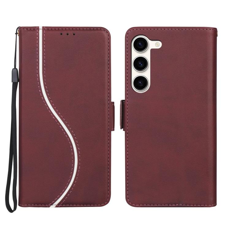 Side Buckle S Curve Leather Phone Case