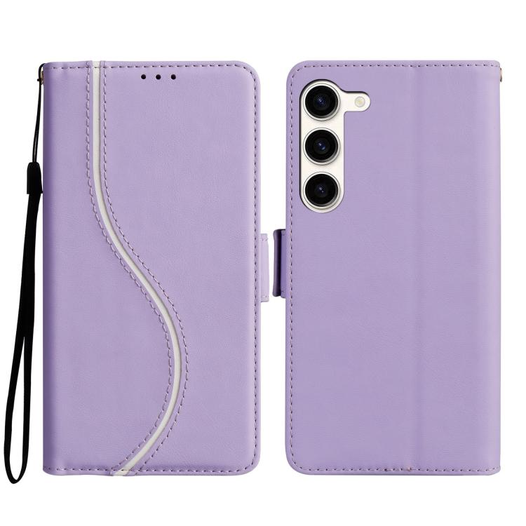 Side Buckle S Curve Leather Phone Case