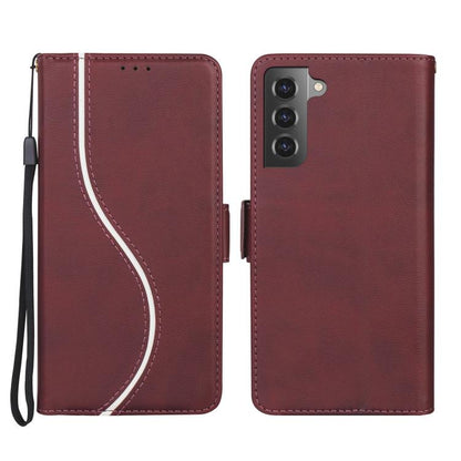Side Buckle S Curve Leather Phone Case
