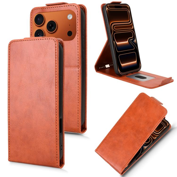 Magnetic Vertical Flip Leather Phone Case with Buckle