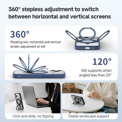 ZGA Feitian 360 Rotation Holder Magsafe PC Hybrid TPU Phone Case