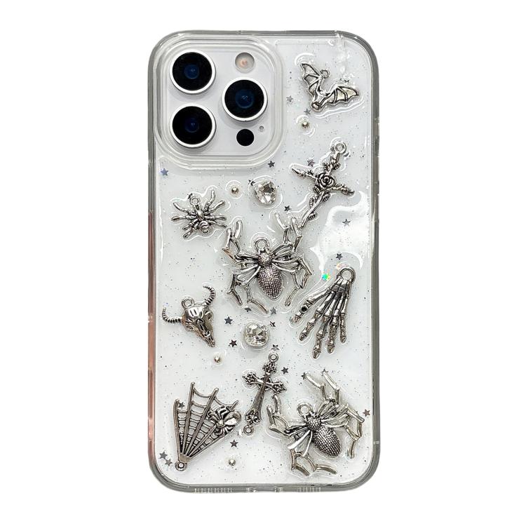 Dark-Style Spider Epoxy Acrylic Hybrid TPU Phone Case