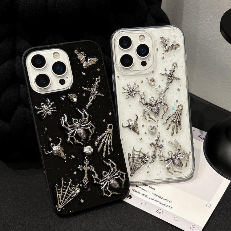 Dark-Style Spider Epoxy Acrylic Hybrid TPU Phone Case