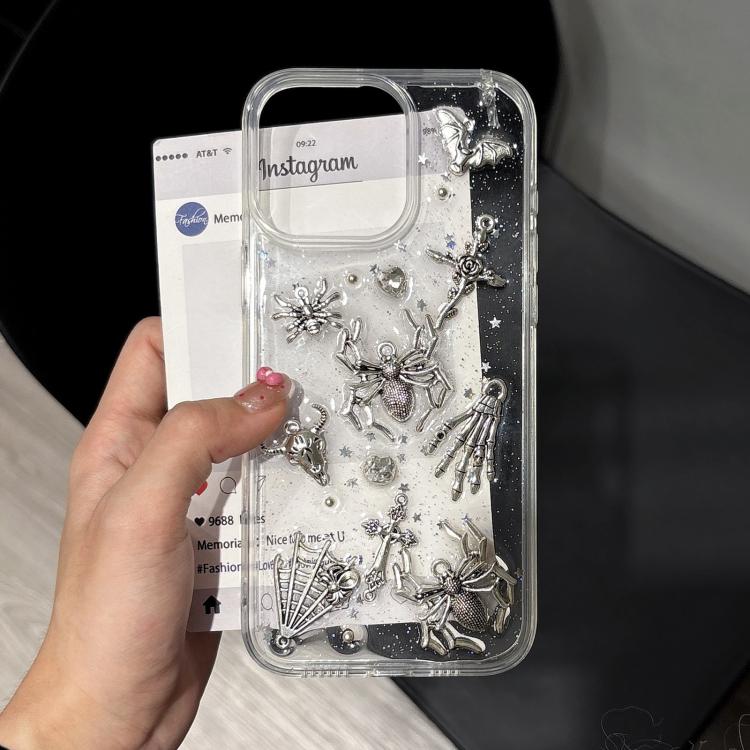 Dark-Style Spider Epoxy Acrylic Hybrid TPU Phone Case