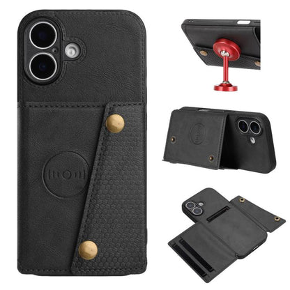 Double Buckle Card Slots Magnetic Phone Case