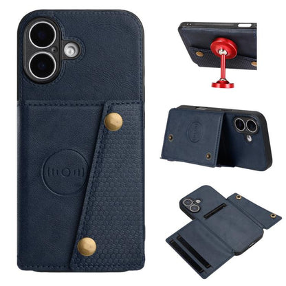 Double Buckle Card Slots Magnetic Phone Case