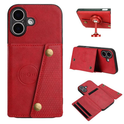 Double Buckle Card Slots Magnetic Phone Case