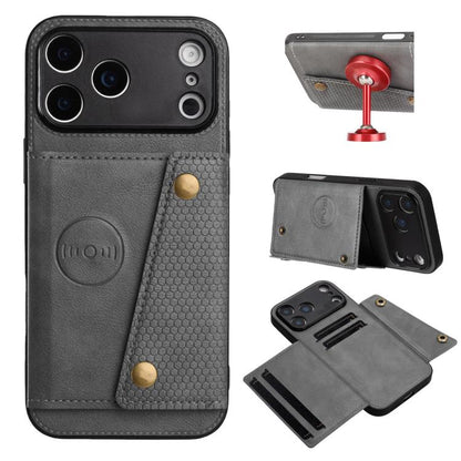 Double Buckle Card Slots Magnetic Phone Case