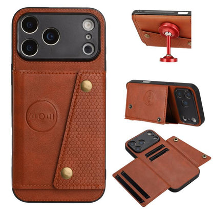 Double Buckle Card Slots Magnetic Phone Case