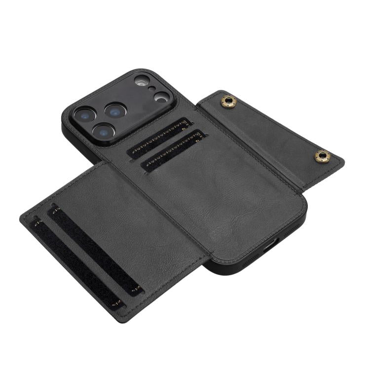 Double Buckle Card Slots Magnetic Phone Case