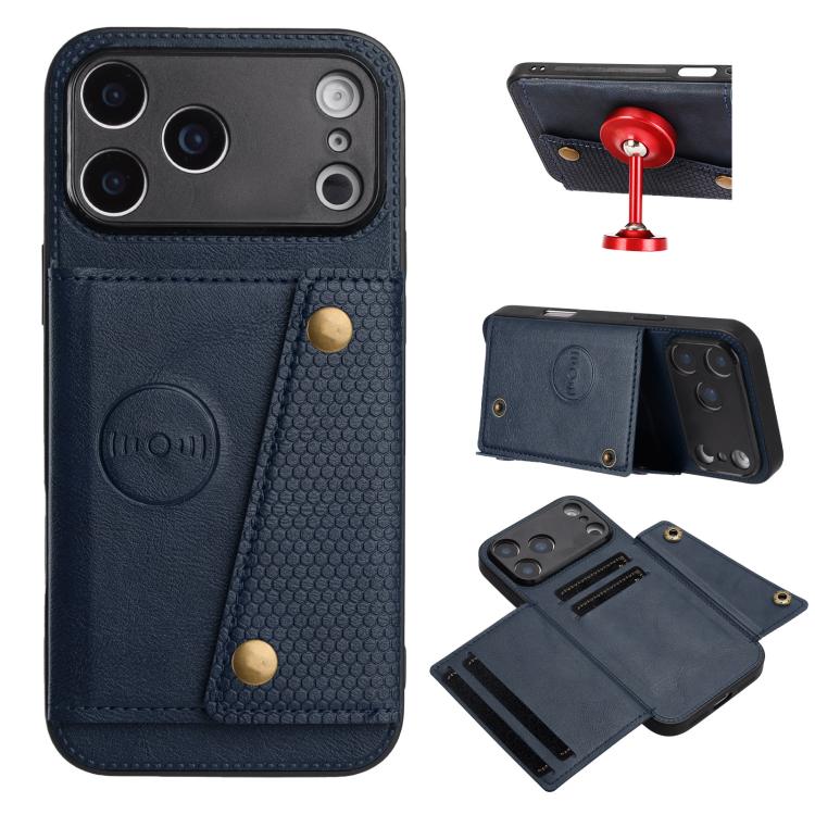 Double Buckle Card Slots Magnetic Phone Case