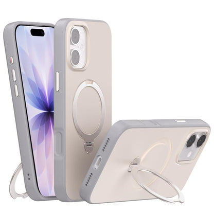 Contrast Color Rotation Holder Magsafe Phone Case
