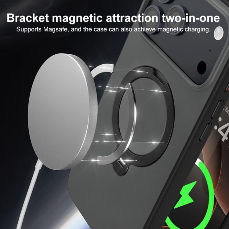 Contrast Color Rotation Holder Magsafe Phone Case