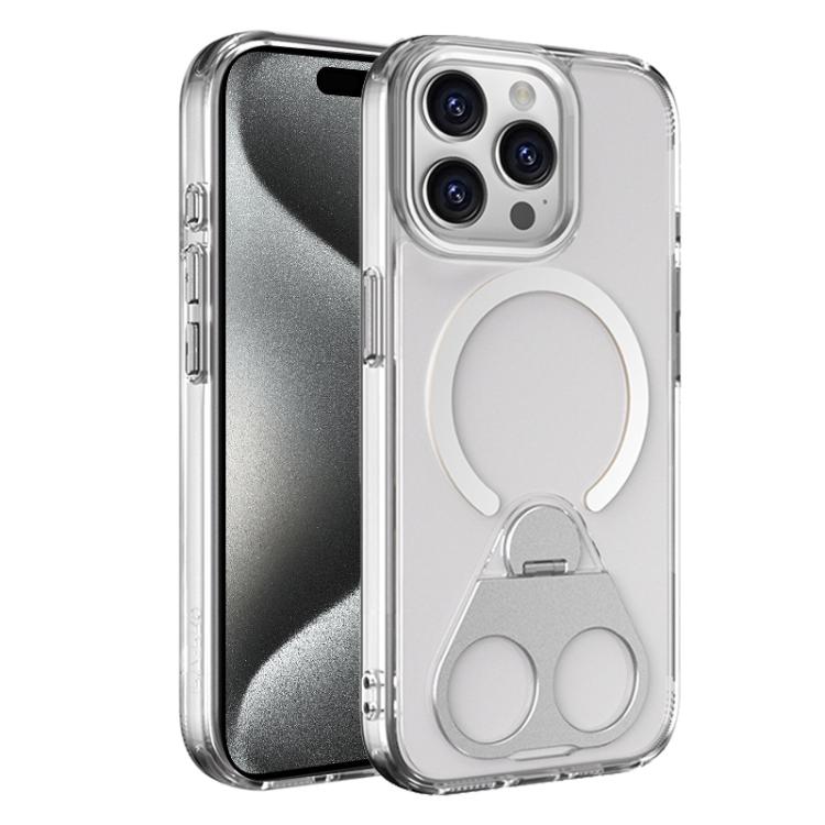 High Transparent MagSafe TPU Phone Case with 360 Degrees Rotating Ring Holder