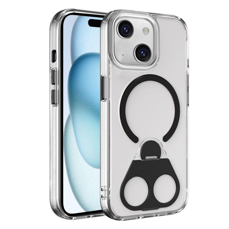 High Transparent MagSafe TPU Phone Case with 360 Degrees Rotating Ring Holder